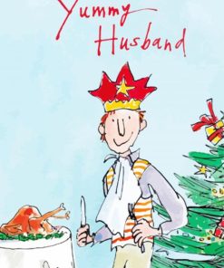 Yummy Husband Christmas By Quentin Blake paint by numbers