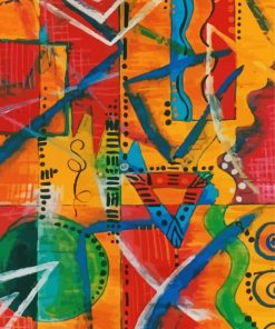 Aesthetic African Abstract paint by numbers