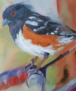 Abstract Towhee paint by numbers