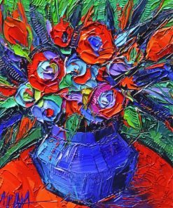 Abstract Bouquet Art paint by numbers
