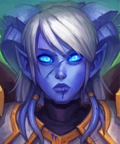 Aesthetic Draenei paint by numbers