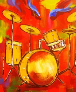 Aesthetic Drumkit Illustration paint by numbers