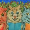 Aesthetic Louis Wain Cat paint by numbers