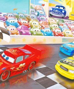 Aesthetic Pixar Cars paint by numbers