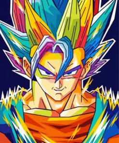 Aesthetic Dragon Ball Pop Art paint by numbers