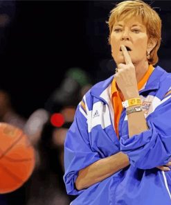 Aesthetic Pat Summitt paint by numbers