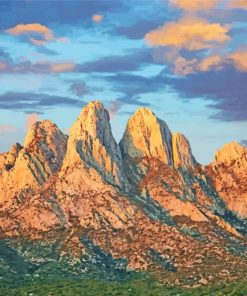 Aesthetic Organ Mountains paint by numbers