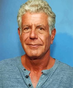 Anthony Bourdain paint by numbers