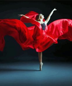Beautiful Red Dance paint by numbers