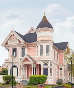 Cool Victorian Houses paint by numbers