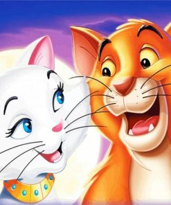 Couple Disney Cats paint by numbers