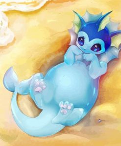 Cute Vaporeon paint by numbers