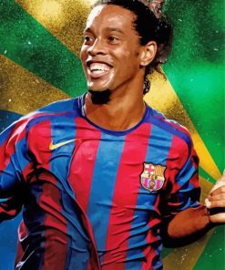 Footballer Ronaldinho paint by numbers