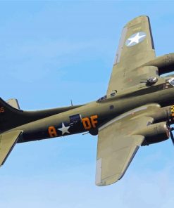green Sally B Airplane paint by numbers