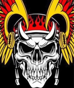 Hells Angels Skull paint by numbers