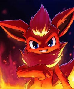 Mad Flareon paint by numbers