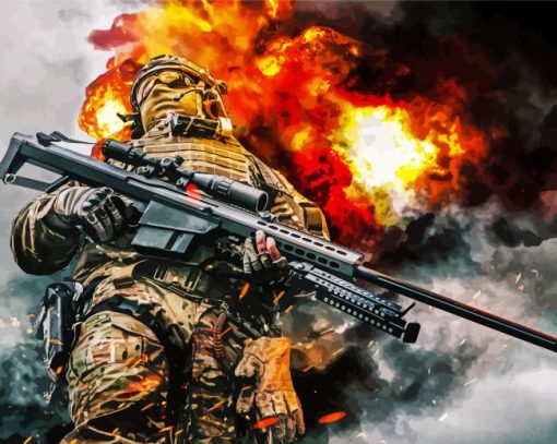 Military Special Forces paint by numbers
