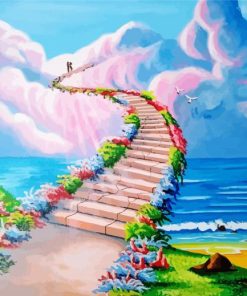 Romantic Stairway To Heaven paint by numbers