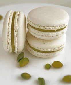 Tasty White Macarons paint by numbers