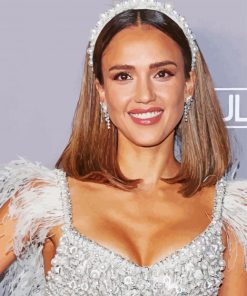 The American Actress Jessica Alba paint by numbers
