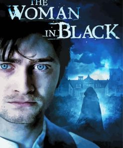 The Woman In Black paint by numbers