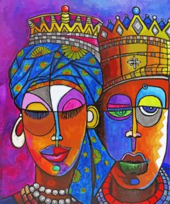 African Kings And Queen Paint By Numbers