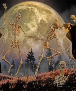 Dance Macabre And Moon Paint By Numbers
