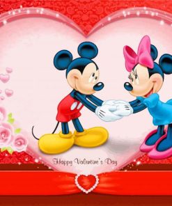 Disney Valentines Day Paint By Numbers