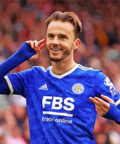 Footballer James Maddison Paint By Numbers