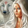 Girl Wolf Paint By Numbers