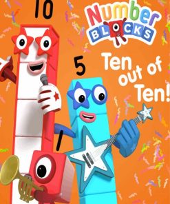 Numberblocks Children TV Series Poster Paint By Numbers