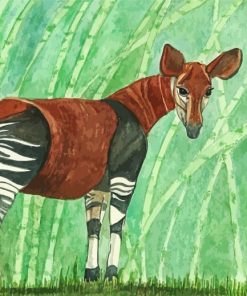 Okapi Animal Paint By Numbers