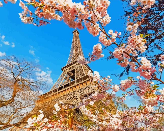 Paris In The Spring Paint By Numbers