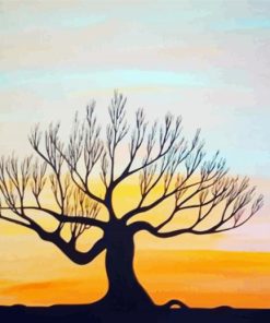 Aesthetic Desert Tree Paint By Numbers