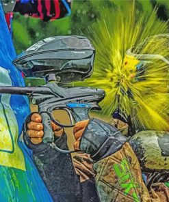 Aesthetic Paintball Paint By Numbers
