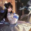 Aesthetic Anime Girl Chinese Dress Paint By Numbers