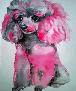 Aesthetic Pink Poodle Paint By Numbers