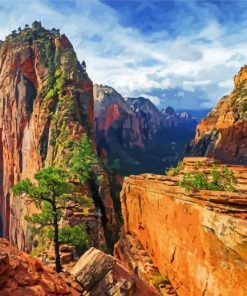 Angels Landing Zion National Park Paint By Numbers
