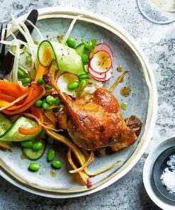 Delicious Duck Confit French Food Paint By Numbers