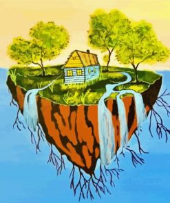 Floating Island Art Paint By Numbers