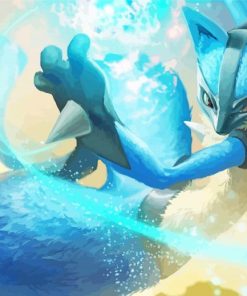 Pokemon Lucario Paint By Numbers