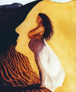 Pregnant Woman Desert Paint By Numbers