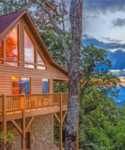 Secluded Cabin Paint By Numbers