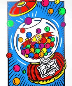 Bubblegum Machine Pop Art Paint By Numbers