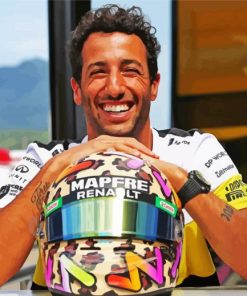 Daniel Ricciardo Australian Car Racer Paint By Numbers