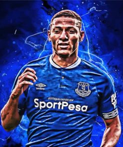 Everton Soccer Footballer Paint By Numbers