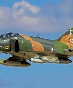 F4 Phantom Jet Paint By Numbers