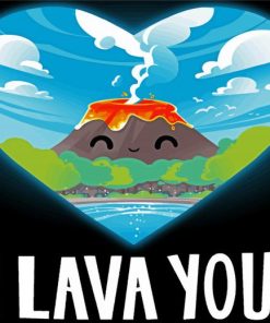 I Lava You Poster Paint By Numbers