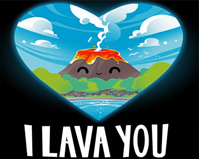 I Lava You Poster Paint By Numbers