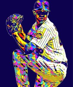 Jacob Degrom Pop Art Paint By Numbers